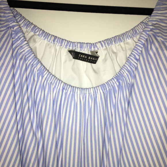 Off the shoulder striped crop top - Picture 2 of 2